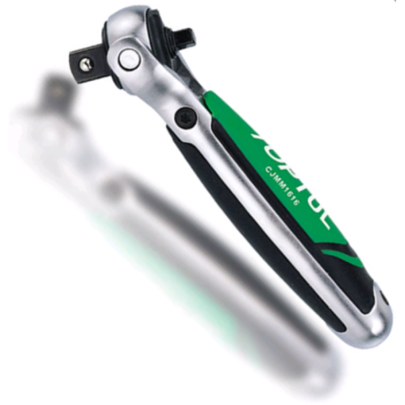 Трещотка 1/4"х1/2" с шарниром (360°) 72 зубца 160мм CJMM1616 TOPTUL