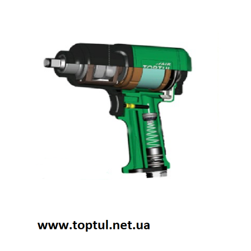 Пневмогайковерт 1/2" 1356Нм 9500об/хв KAAC1610 TOPTUL