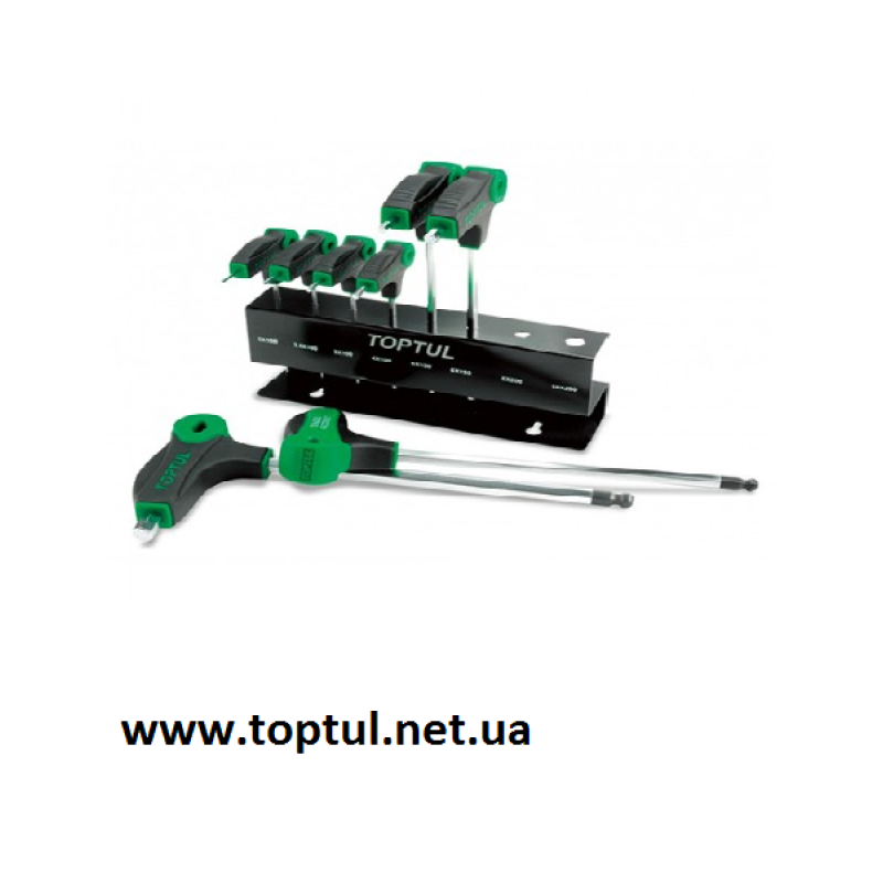 Набор шестигранников с ручкой L-обр. 2-10мм  8ед.  TOPTUL  GAAX0801
