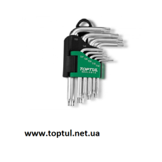 Набір Г-обр. ключів TORX T10-T50 9од.  TOPTUL GAAL0913
