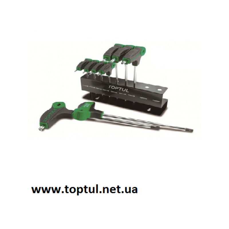 Набор ключей TORX с ручкой L-обр. T10-T50  9ед.  TOPTUL  GAAX0901