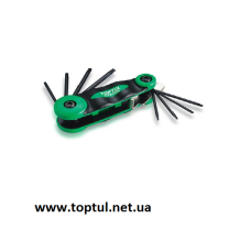 Набор складной ключей TORX: T6-T25 (материал CRV-6150)  TOPTUL AIFB0802