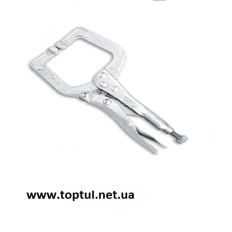 Клещи зажимные с фиксатором 160мм (C - тип) TOPTUL DAAU1A06