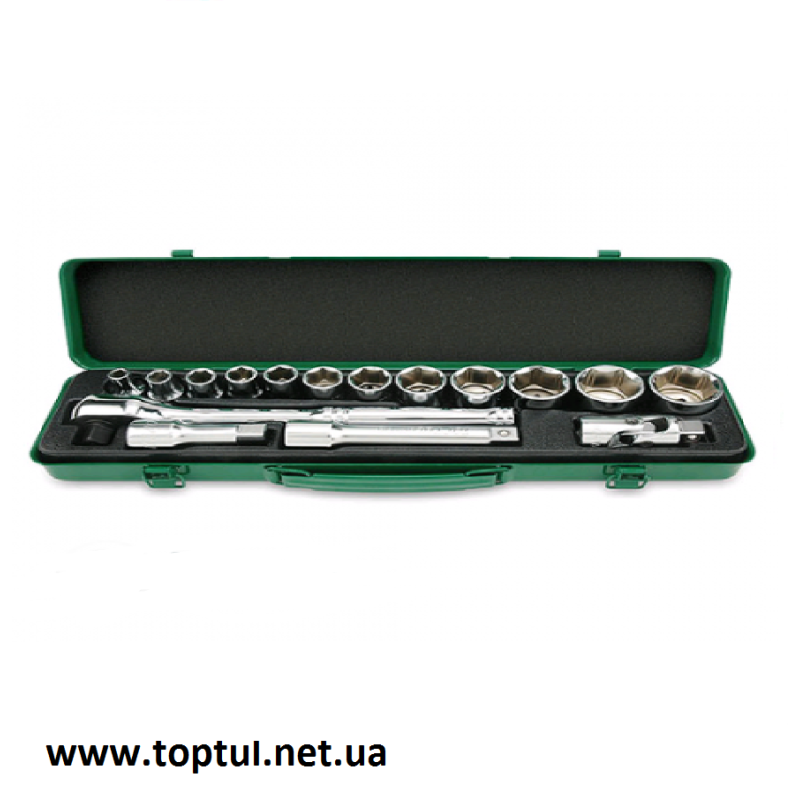 Набор инструмента 1/2" 16ед. (6гр.) GCAD1601 TOPTUL