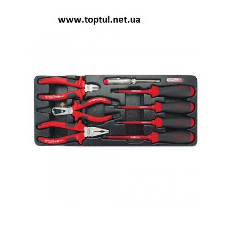 Набір інструментів (1000V) 8 од. (В ложементі, тип В) TOPTUL GAAT0810