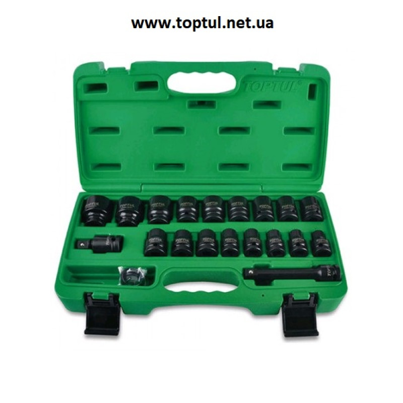 Набор головок ударных 1/2" 10-32мм 27ед. GCAI2701 TOPTUL