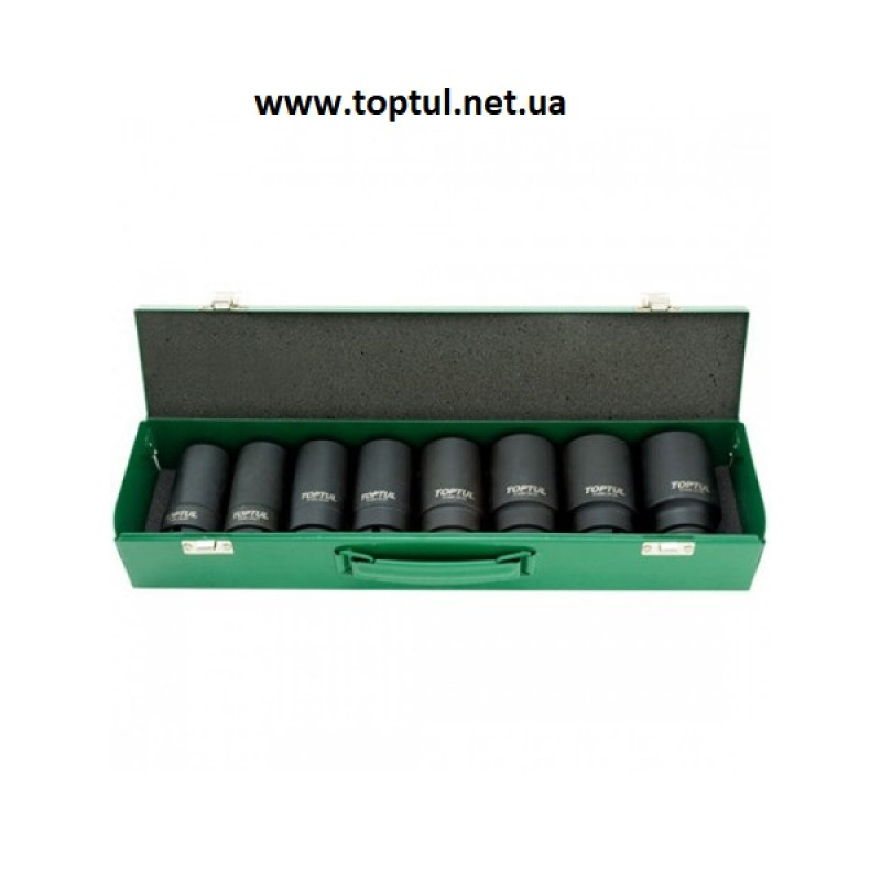 Набор головок ударных длинных 3/4" 26-38мм 8ед. GDAD0802 TOPTUL