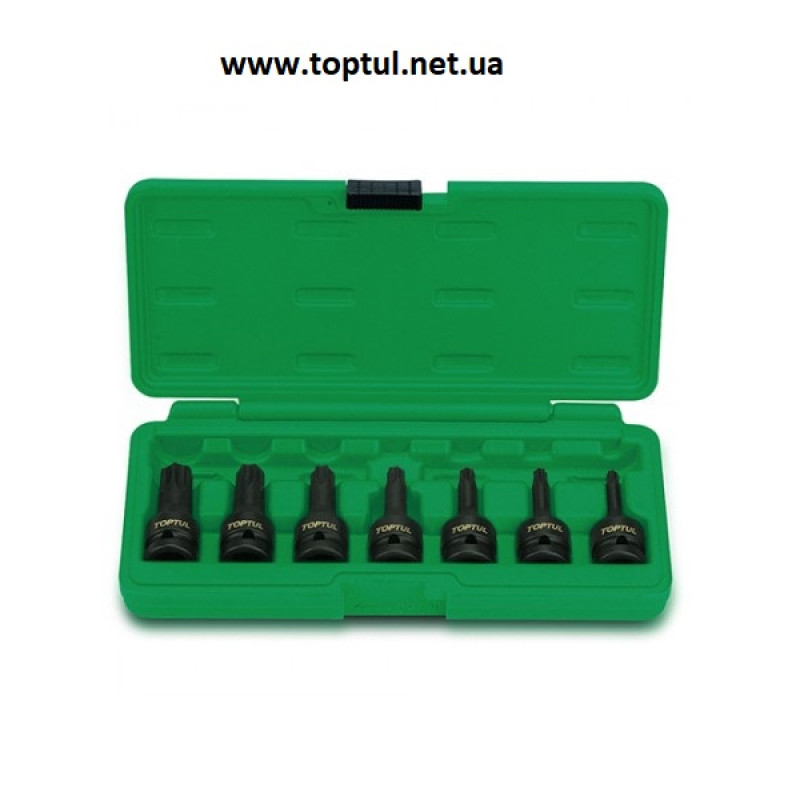 Набор головок TORX ударных 1/2" Т30-T70 7ед. GDAI0701 TOPTUL