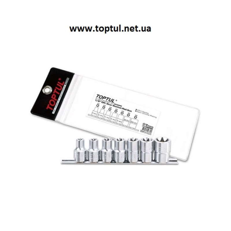 Набор головок TORX 1/2" E10-E24 7ед. GAAG0704 TOPTUL