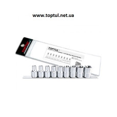 Набір головок TORX 1/2" E10-E24 9од. GAAG0901 TOPTUL