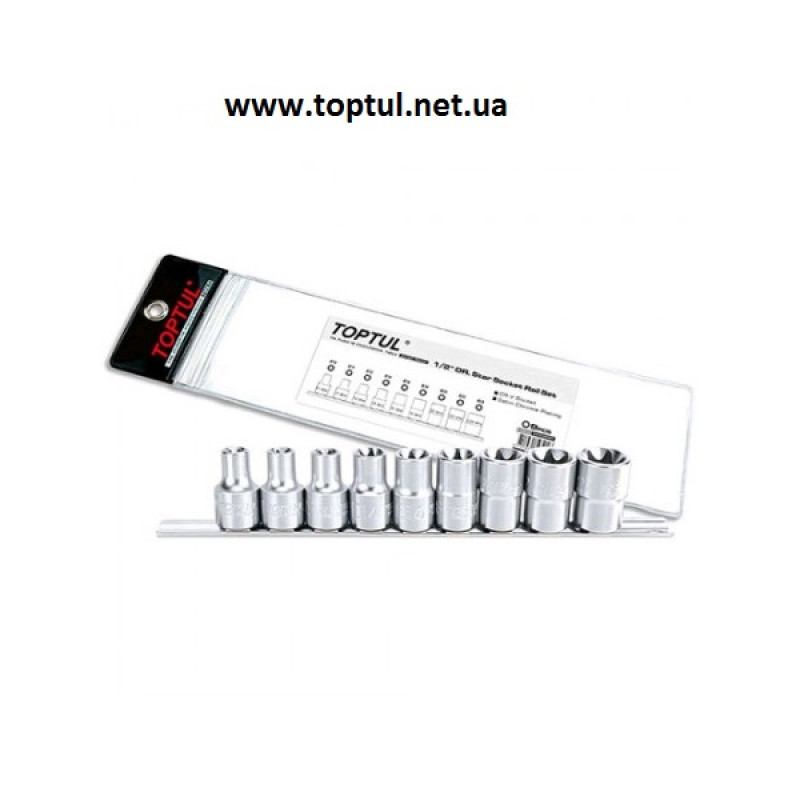 Набор головок TORX 1/2" E10-E24 9ед. GAAG0901 TOPTUL