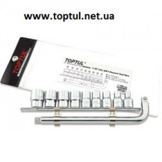 Набір головок 1/2 "на планці + Г-под. вороток GAAG1007 TOPTUL