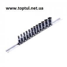 Набір головок 1/4 "12од. на планці GAAQ0801U TOPTUL