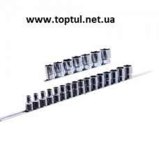 Набір головок 1/2 "23од. на планці GAAQ1604U TOPTUL